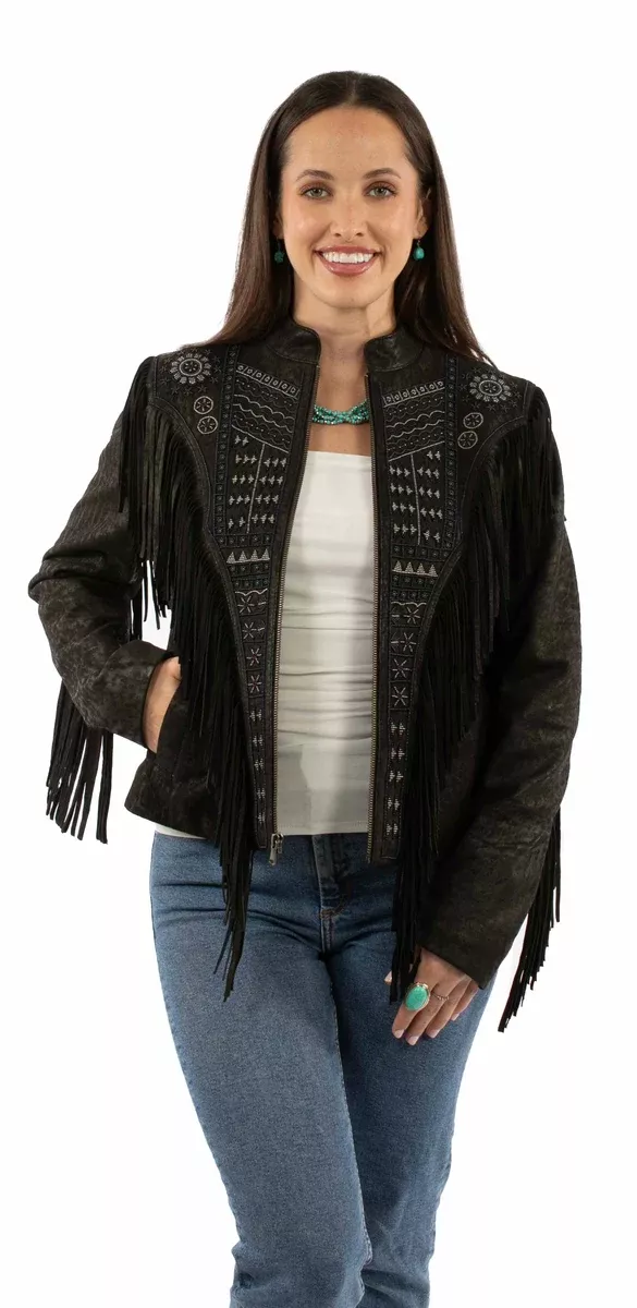 Scully Women's Leather Fringe Jacket