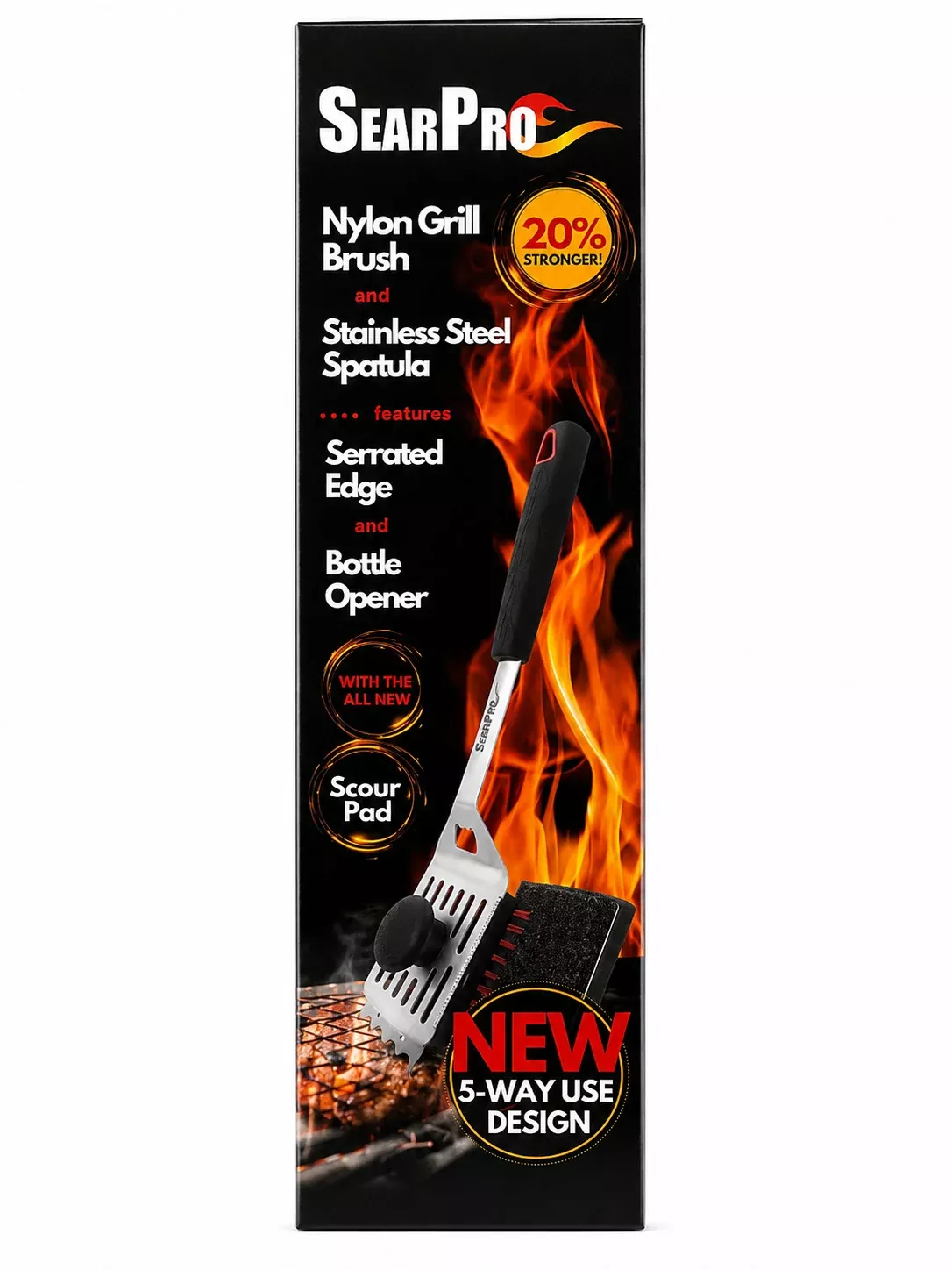 Sear Pro Spatula & Grill Brush