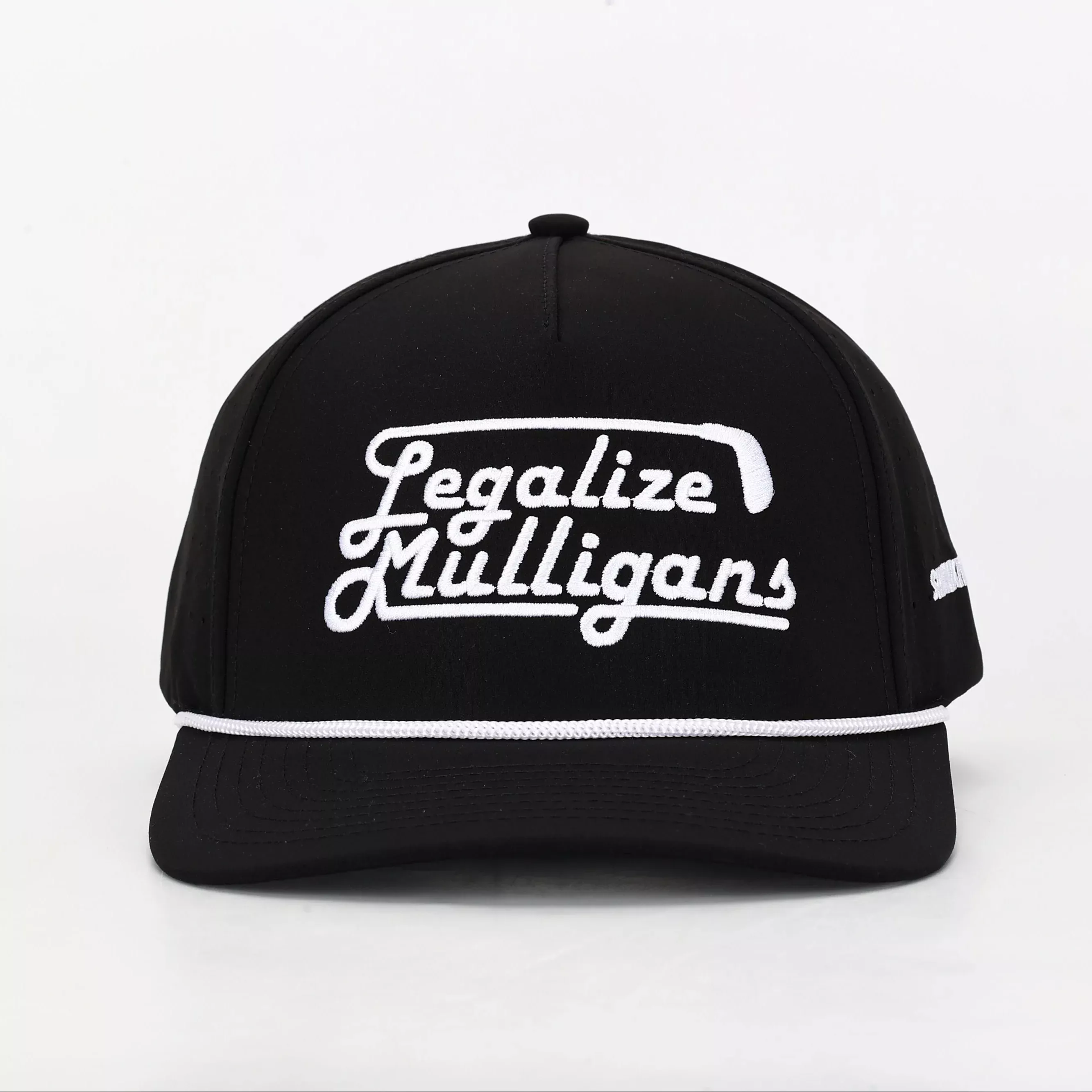 Shank It Golf Legalize Mulligans Black Rope Hat