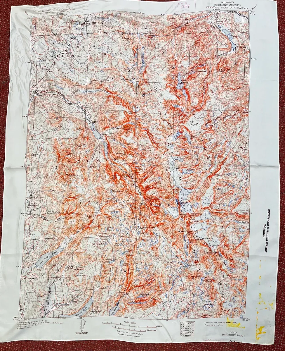 Silk Scarf - Wind River Mountains
