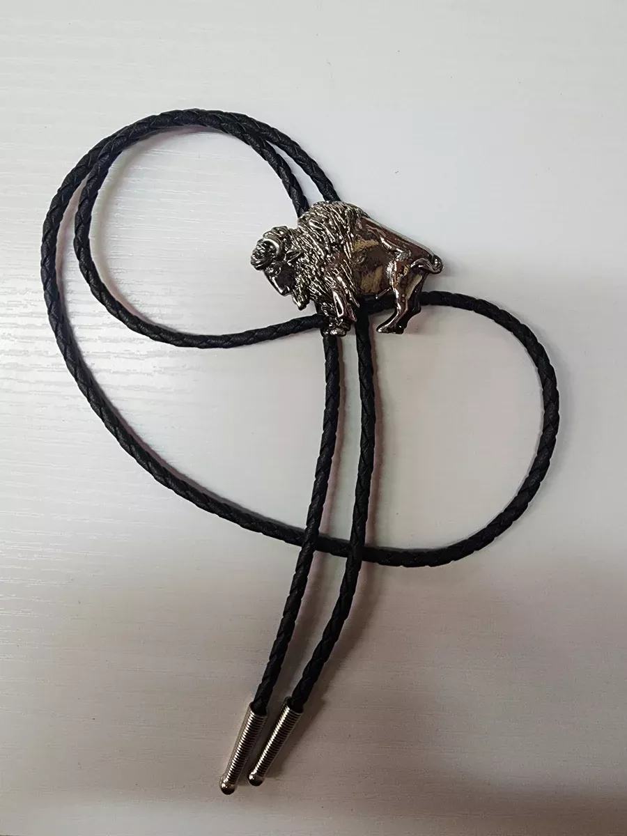 Silver Bison Bolo