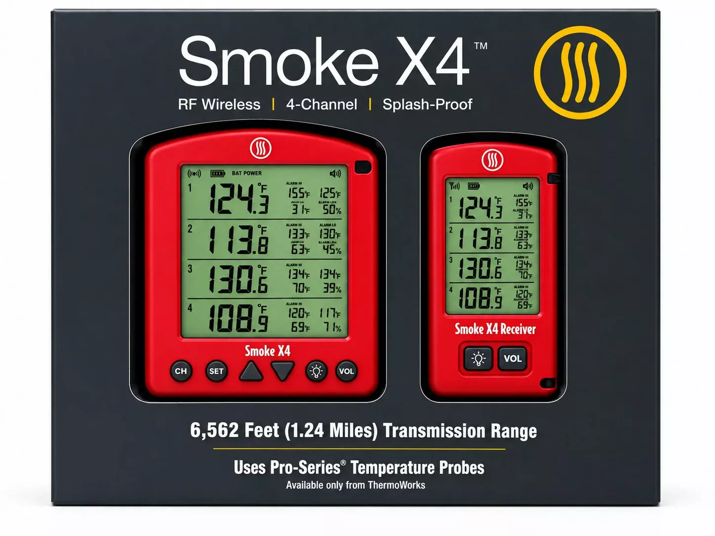 Smoke X4 Long-Range Remote BBQ Alarm Thermometer