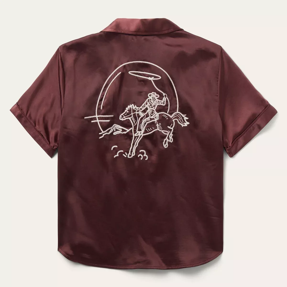 Stetson Embroidered Short Sleeve Blouse