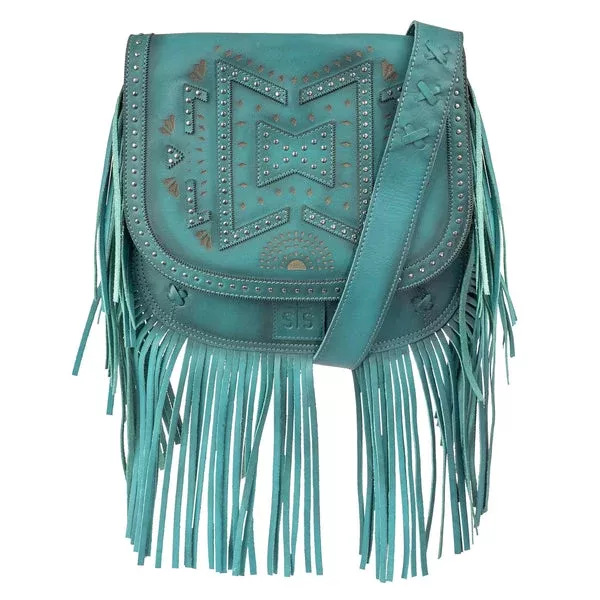 STS Wayfarer Turquoise Selah Saddle Bag