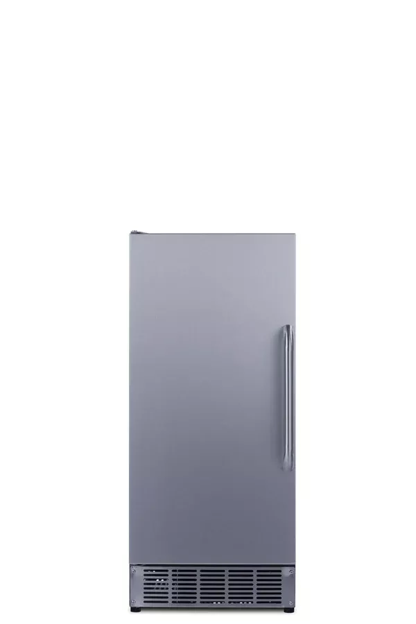 Summit 15" wide 45 lb. built-in undercounter commercially listed clear icemaker with automatic defrost, internal pump, and complete stainless steel exterior-BIM44GCSS