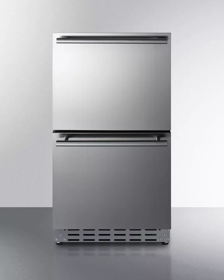 SUMMIT – 18″ Wide Outdoor 2-Drawer All-Refrigerator, ADA Compliant