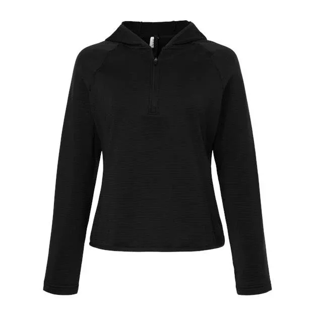 Team 365 Women's Qualify Quarter-Zip Hooded Pullover