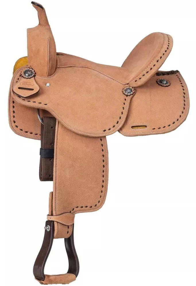 Tough 1 Stratford Suede Barrel Saddle - 12"