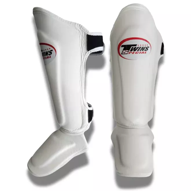 Twins SGL10 Shin Guards – White | KickPunchElbow