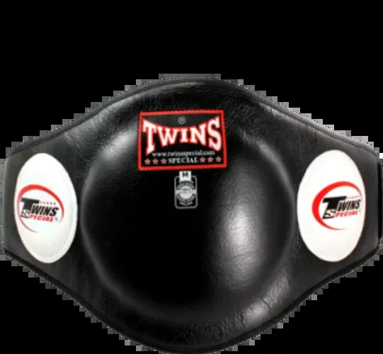 Twins Special BEPL2 BLACK Belly Protector with Velcro closure. Leather