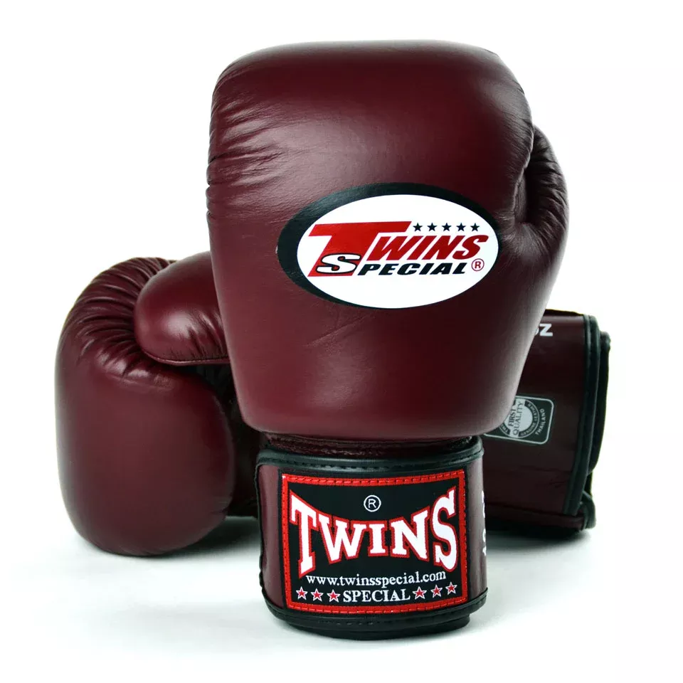 Twins Special BGVL3 Maroon Velcro Boxing Gloves