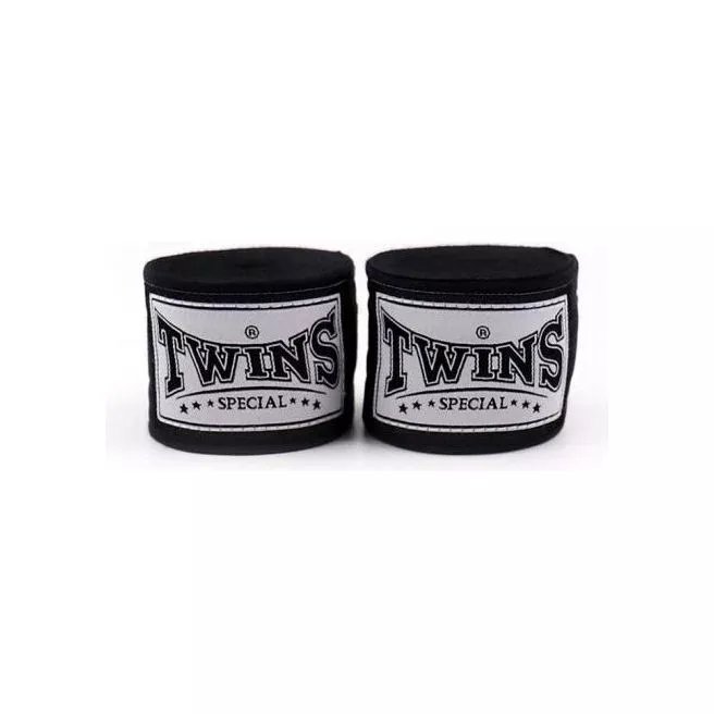 Twins Special CH5 5m Black Premium Elastic Hand Wraps