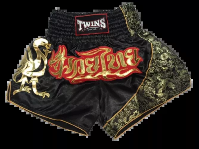 Twins Special Muay Thai Shorts T-151 Black/RD