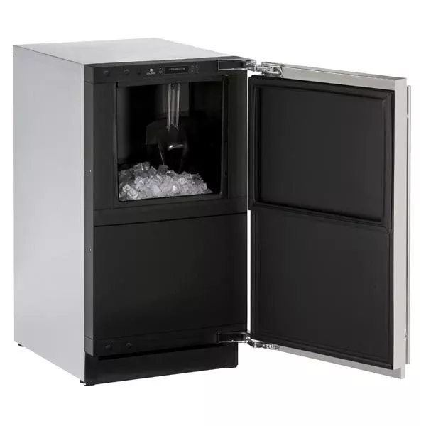 U-Line 3018CLRS-00C 18-Inch Outdoor Ice Maker with Solid Door