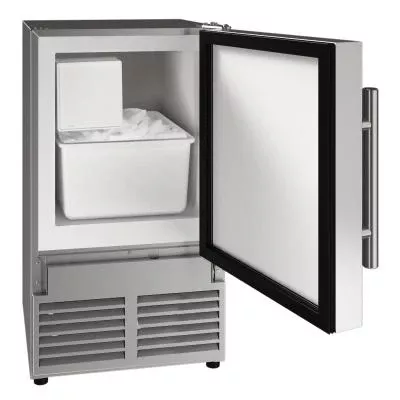U-Line UACR014-SS01A 14-Inch Outdoor ADA Ice Maker with Solid Door
