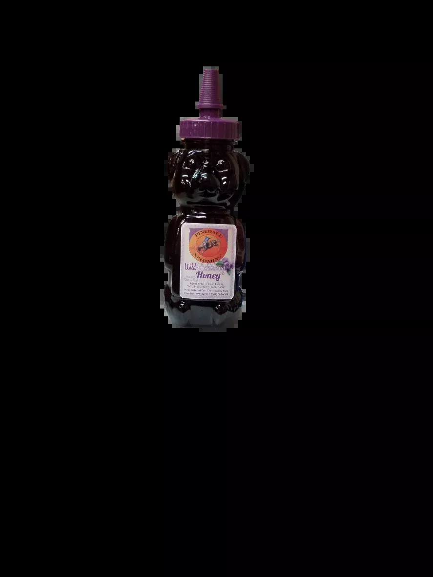Wild Huckleberry Honey Plastic Squeeze Bear 12oz.