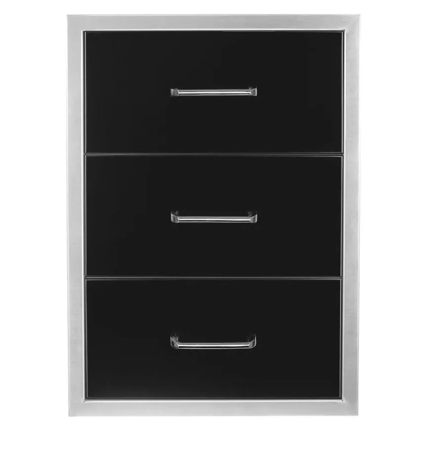 Wildfire 19 X 26 Triple Access Drawer – WF-TDW1926-BSS