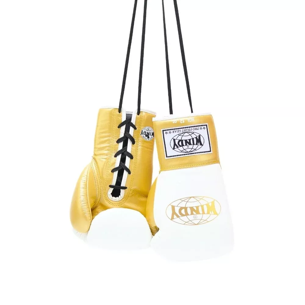 Windy [BGL] Lace Up Boxing Gloves White/Gold