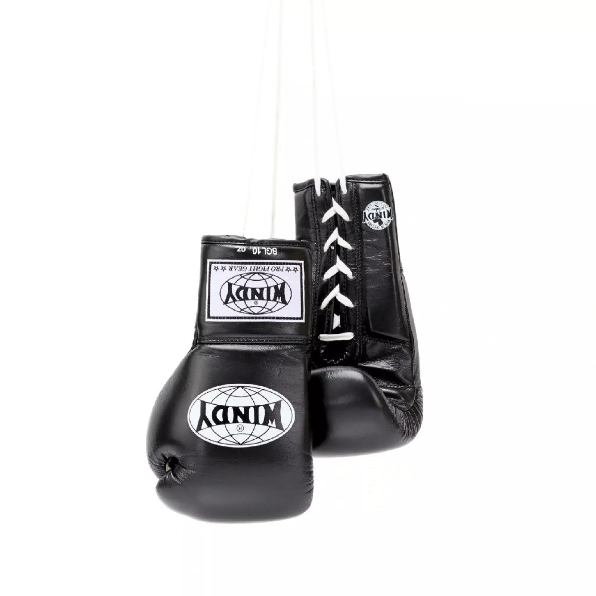 Windy Lace-Up Boxing Gloves BGL Black