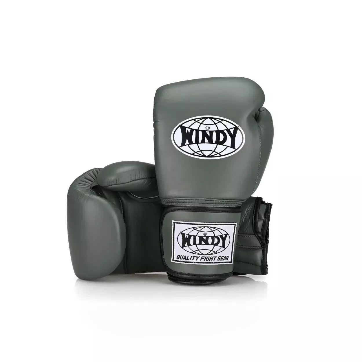 Windy Proline Leather Boxing Gloves - Army Green