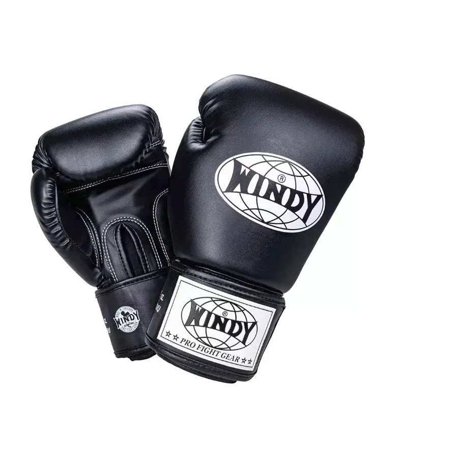 Windy - Velcro Boxing Gloves - BGVH - black