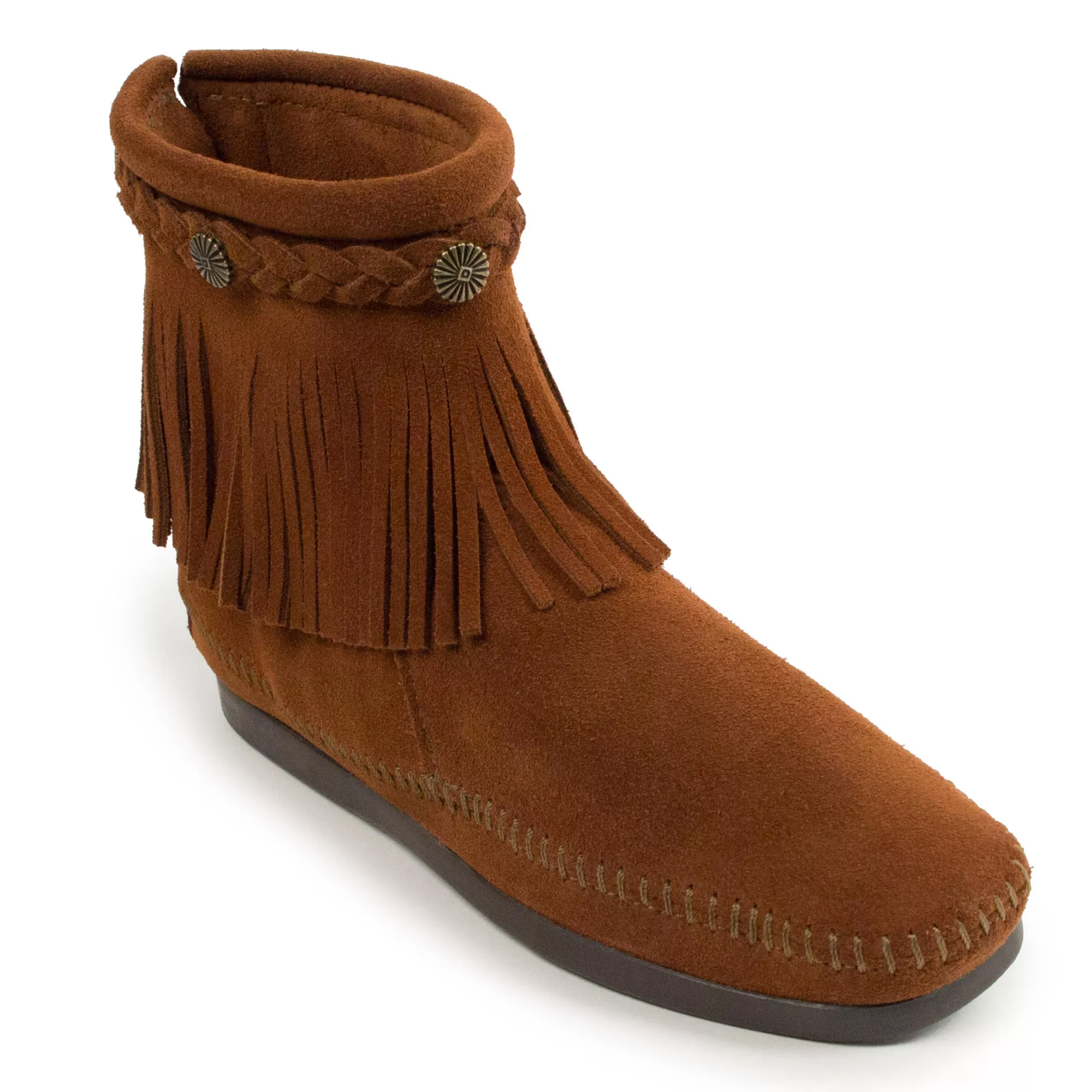 Women's High Top Brown Zip Boot 292