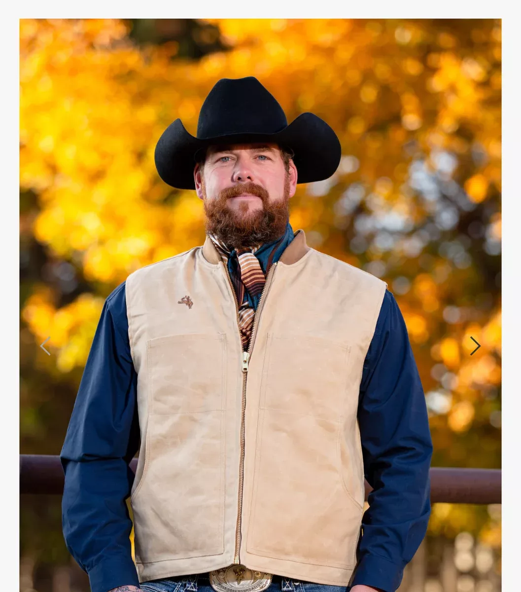 Wyoming trader Dillon waxed cotton vest