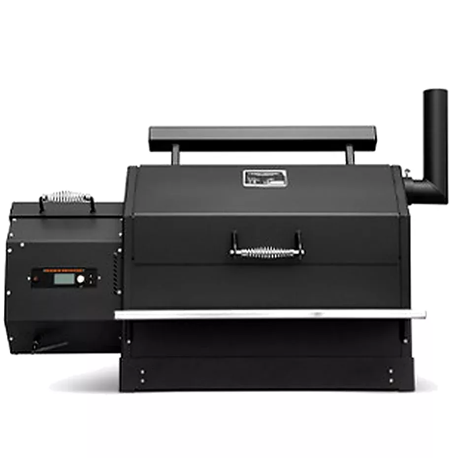 Yoder Smoker 640 Built-In - Left Handed Hopper, Front SS Shelf