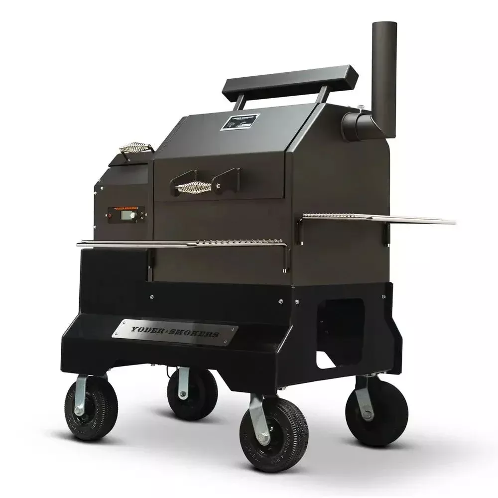 Yoder Smokers YS480s Pellet Grill on Competition Cart with Storage Drawer 10"