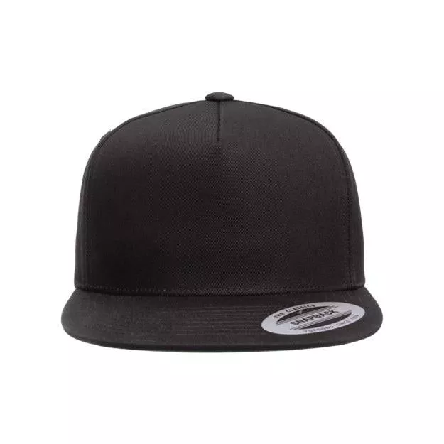 Yupoong Five-Panel Cotton Twill Snapback Cap